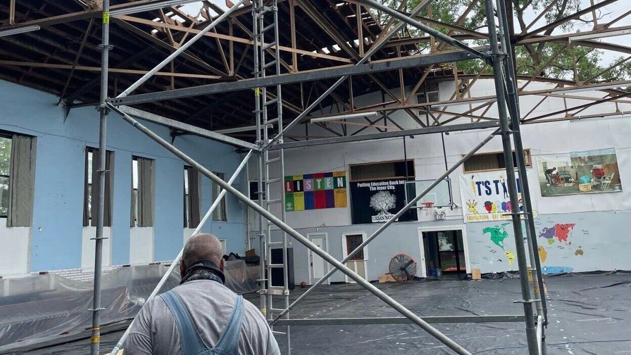 Tornado ripped roof off north 最新杏吧原创 basketball gym. Quitting 鈥榥ot an option,鈥 owner says.
